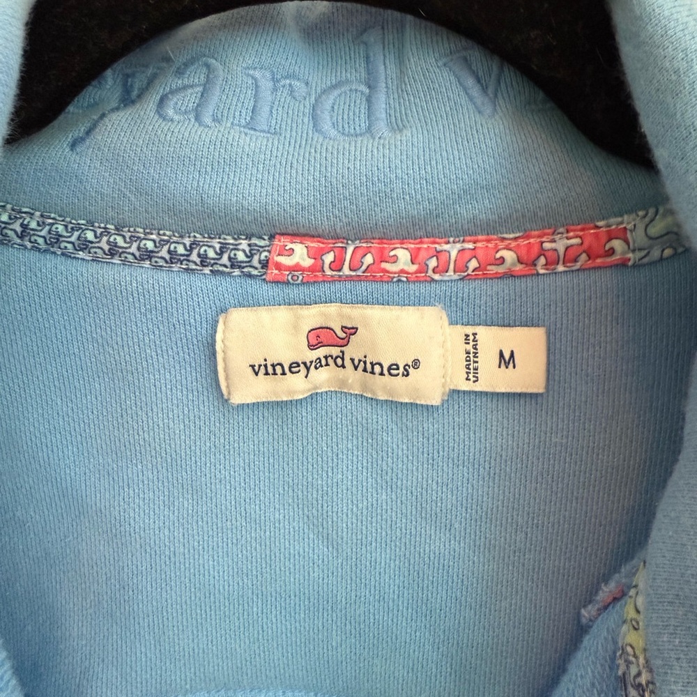 Vineyard Vines Blue Half-Zip With Patchwork - image 5